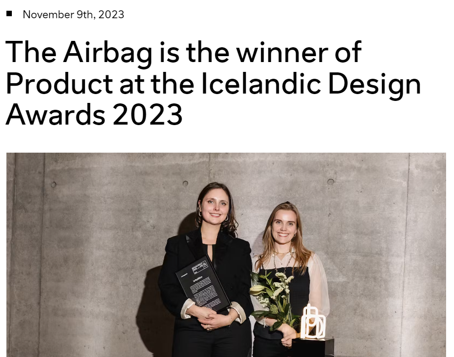 The Airbag is the Product of the Year