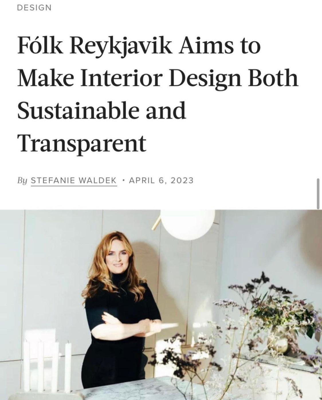 FÓLKs founder and Creative Director in Hunker - FÓLK Reykjavik