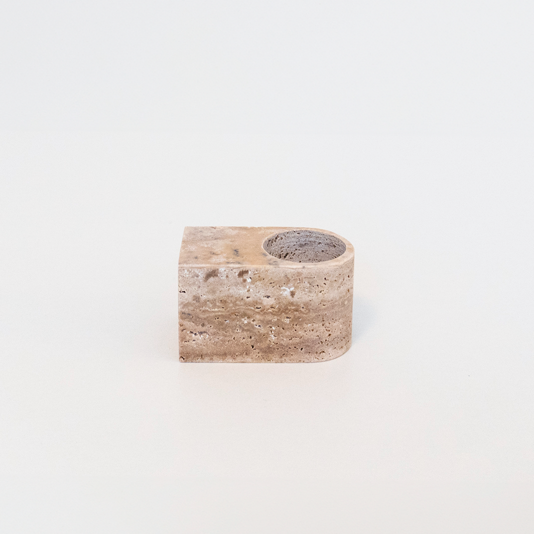 The Living Objects nr. 10 - Travertine Tealight