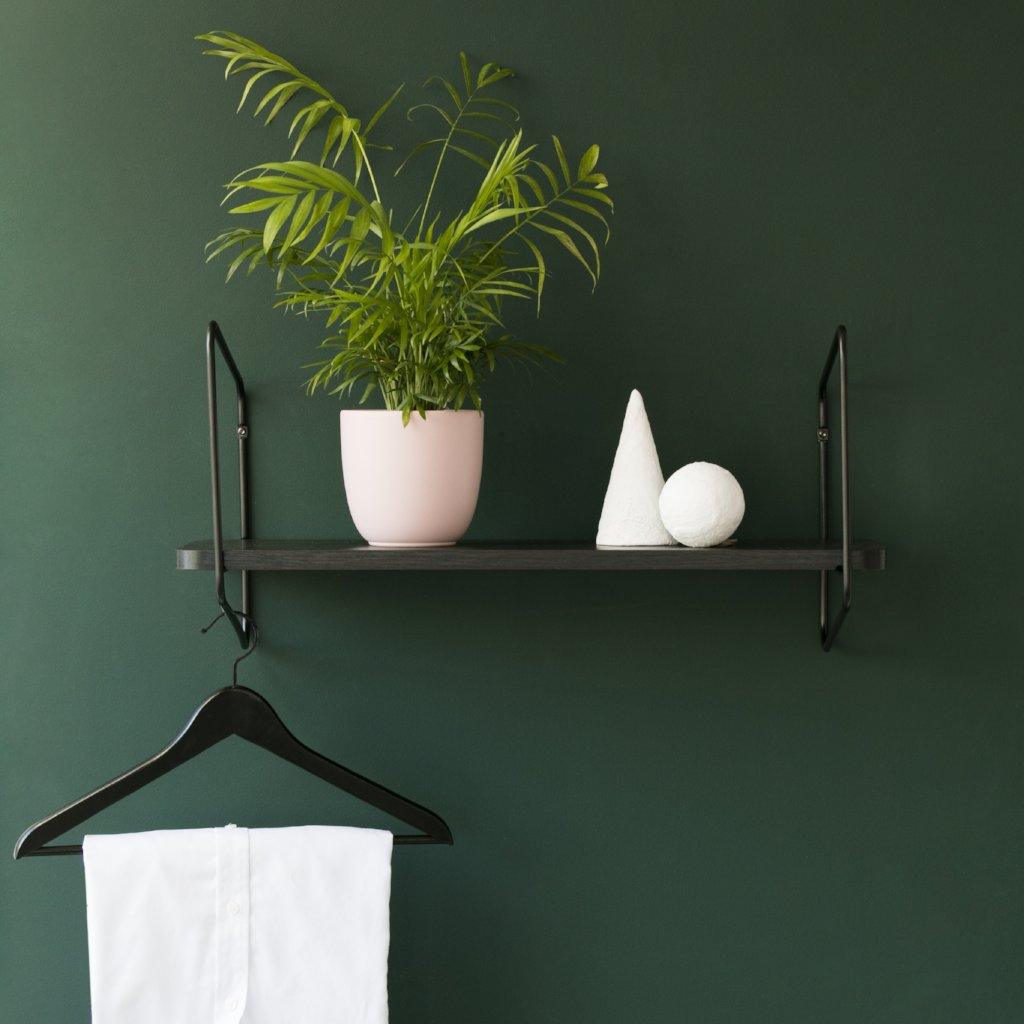 Urban Nomad Wall Shelf / 68x24 cm / Black / Black - FÓLK Reykjavik